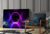 Neon Lights Glass Wall Art by Insigneart USA
