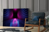 Neon Lights Glass Wall Art by Insigneart USA