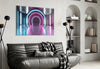Neon Lights Glass Wall Art by Insigneart USA