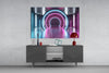 Neon Lights Glass Wall Art by Insigneart USA