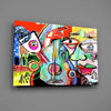 Bird, Violin and Man Glass Wall Art by Insigneart USA