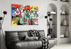 Bird, Violin and Man Glass Wall Art by Insigneart USA