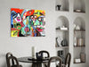 Bird, Violin and Man Glass Wall Art by Insigneart USA
