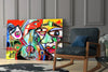 Bird, Violin and Man Glass Wall Art by Insigneart USA