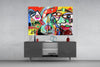 Bird, Violin and Man Glass Wall Art by Insigneart USA