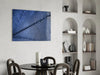 Macro Blue Leaf Glass Wall Art by Insigneart USA