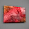 Macro Red Leaf Glass Wall Art by Insigneart USA