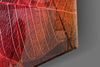 Macro Red Leaf Glass Wall Art by Insigneart USA