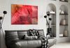 Macro Red Leaf Glass Wall Art by Insigneart USA