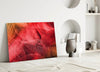 Macro Red Leaf Glass Wall Art by Insigneart USA