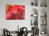 Macro Red Leaf Glass Wall Art by Insigneart USA