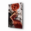 Flower Woman Glass Wall Art by Insigneart USA