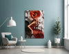 Flower Woman Glass Wall Art by Insigneart USA