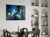 Cosmic Blue Glass Wall Art by Insigneart USA