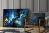 Cosmic Blue Glass Wall Art by Insigneart USA