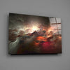 Red Chaos Glass Wall Art by Insigneart USA