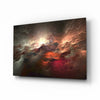 Red Chaos Glass Wall Art by Insigneart USA