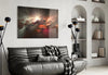 Red Chaos Glass Wall Art by Insigneart USA