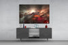 Red Chaos Glass Wall Art by Insigneart USA
