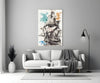 Ship Illustration Glass Wall Art by Insigneart USA