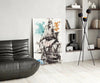 Ship Illustration Glass Wall Art by Insigneart USA