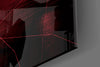 Darko Red Glass Wall Art by Insigneart USA