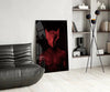 Darko Red Glass Wall Art by Insigneart USA