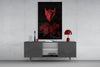 Darko Red Glass Wall Art by Insigneart USA