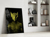 Darko Yellow Glass Wall Art by Insigneart USA