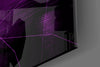 Darko Violet Glass Wall Art by Insigneart USA