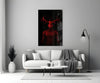 Donnie Red Glass Wall Art by Insigneart USA