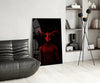 Donnie Red Glass Wall Art by Insigneart USA