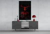 Donnie Red Glass Wall Art by Insigneart USA