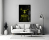 Donnie Yelow Glass Wall Art by Insigneart USA