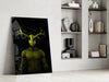 Donnie Yelow Glass Wall Art by Insigneart USA