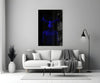 Donnie Blue Glass Wall Art by Insigneart USA