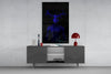 Donnie Blue Glass Wall Art by Insigneart USA