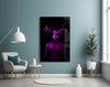 Donnie Purple Glass Wall Art by Insigneart USA