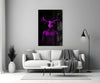 Donnie Purple Glass Wall Art by Insigneart USA