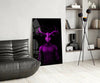 Donnie Purple Glass Wall Art by Insigneart USA