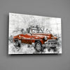 Red Chevrolet Glass Wall Art by Insigneart USA