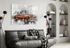 Red Chevrolet Glass Wall Art by Insigneart USA