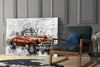 Red Chevrolet Glass Wall Art by Insigneart USA