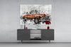 Red Chevrolet Glass Wall Art by Insigneart USA