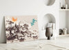 Poplar Palace Illustration Glass Wall Art by Insigneart USA