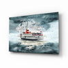 Steamer Turquoise Glass Wall Art by Insigneart USA