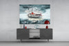 Steamer Turquoise Glass Wall Art by Insigneart USA