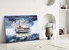 Steamer Glass Wall Art by Insigneart USA