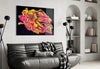 The Harmony of Yellow and Pink Glass Wall Art by Insigneart USA