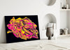 The Harmony of Yellow and Pink Glass Wall Art by Insigneart USA